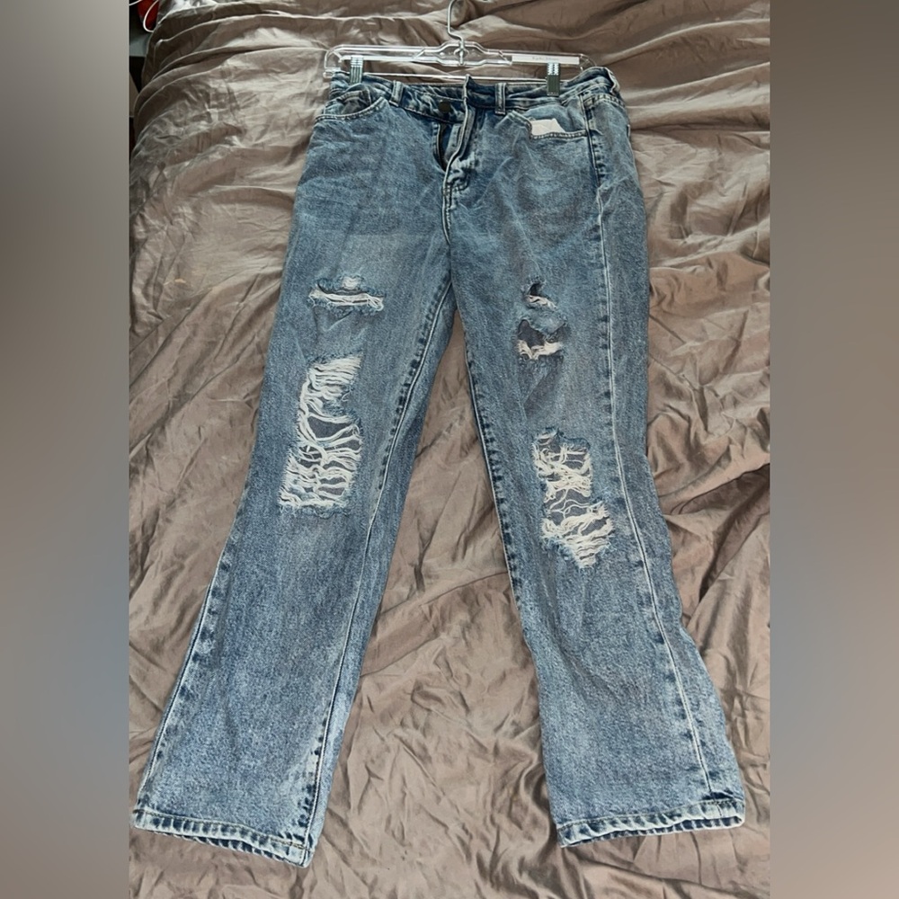 SIMPLE SOCIETY Women’s Blue Vintage Distressed / Ripped Jeans Size 5 / 27